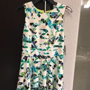 Vince camuto geometric dress